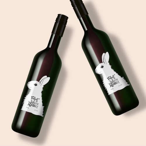 Follow the White Rabbit and Create a Wonderful Wine Label!! Product label contest