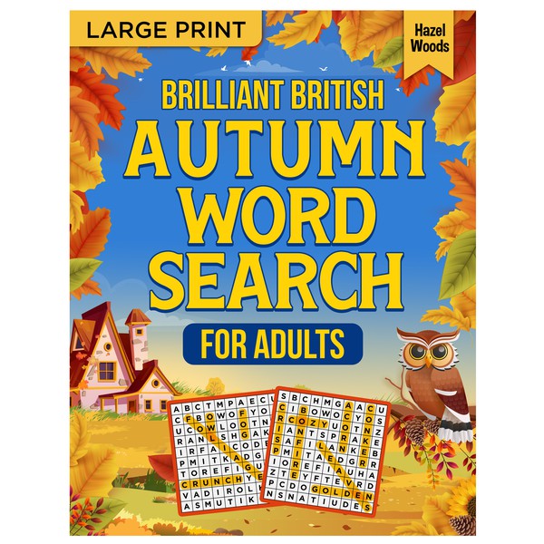 Splendid Cover for a British Word Search Book