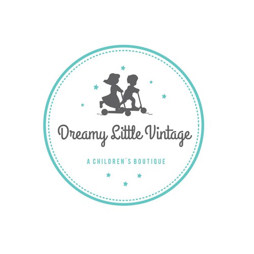 Design a "dreamy" logo for a brand new children's vintage clothing boutique Diseño de meryofttheangels77