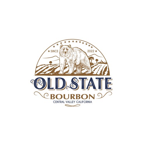 Logo design for a new Bourbon Whiskey company. Design by ZOM