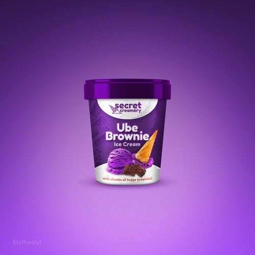 Ice Cream Packaging for Ube Ice Cream Diseño de marketingmaster