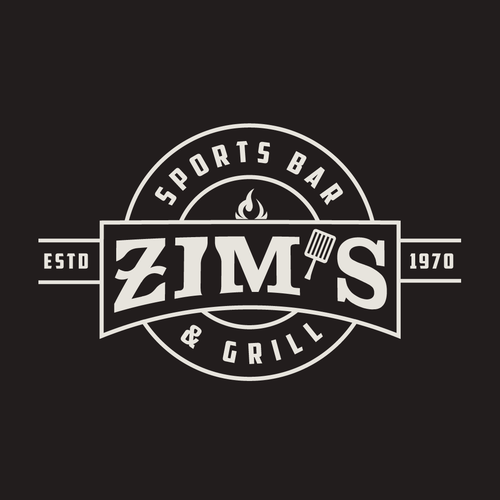 Modernized, bad ass logo for a small town sports bar! Design by Ajoy Paul