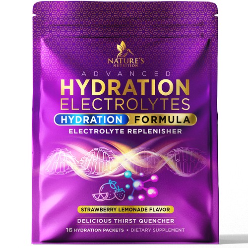 Refreshing Hydration Electrolytes Design Needed for Nature's Nutrition Design by agooshe