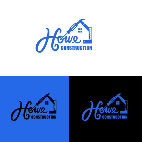 Howe Construction Logos Wanted! Must have the same cursive as my profile pic for word: Howe. Want better pictures!! Design by Kas_Ra