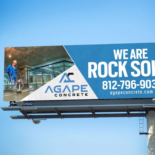 AN AMAZING CONCRETE COMPANY BILLBOARD NEEDED Aprox 14’ tall and 48’ wide Design by Graphics House