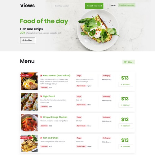 DIGITAL MENU FOR RESTAURANTS (IPAD FORMAT FOR RESTAURANT PATRONS) Design von MercClass