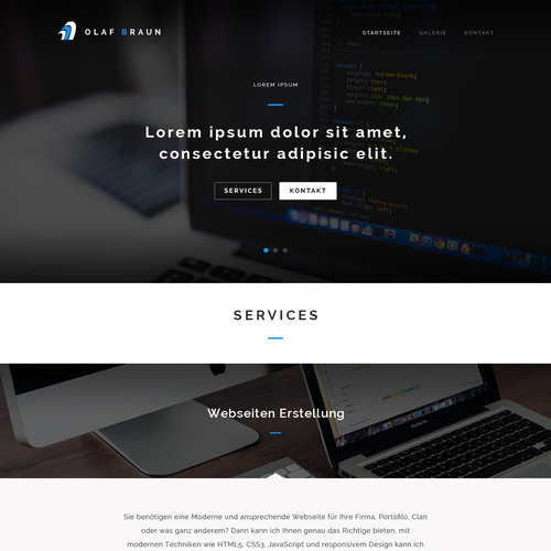 Proposta di design per un contest della categoria Design di sito web realizzata da Kastor Lept