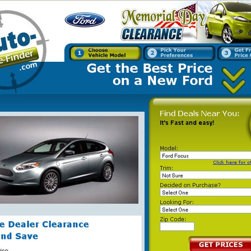 Help an Automotive Website with a new landing page ad Design por equinox™