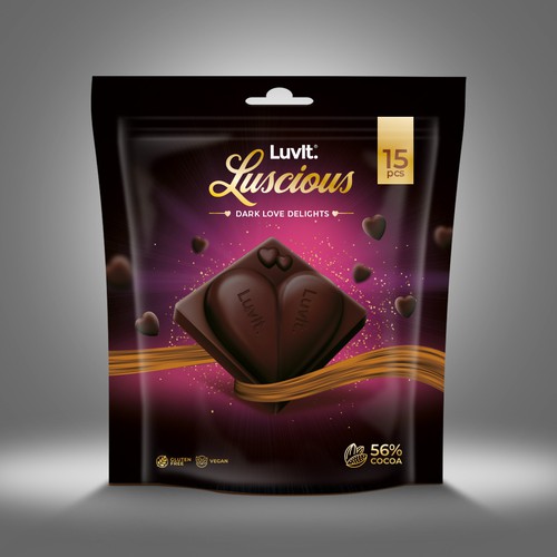 Design a standout label for a Premium Chocolate Homepack Réalisé par Emran Hayat