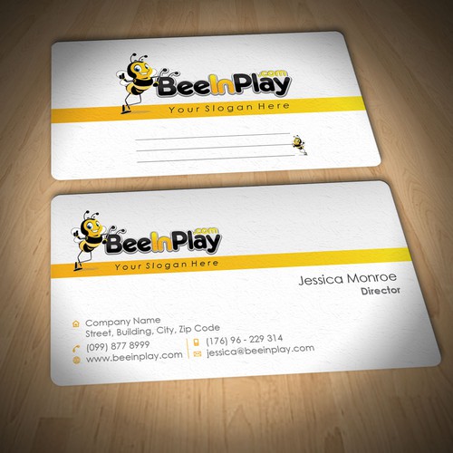 Help BeeInPlay with a Business Card Ontwerp door just_Spike™