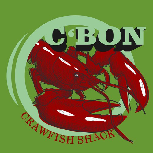 Playful logo for new restaurant C'Bon Crawfish Shack | Logo design contest