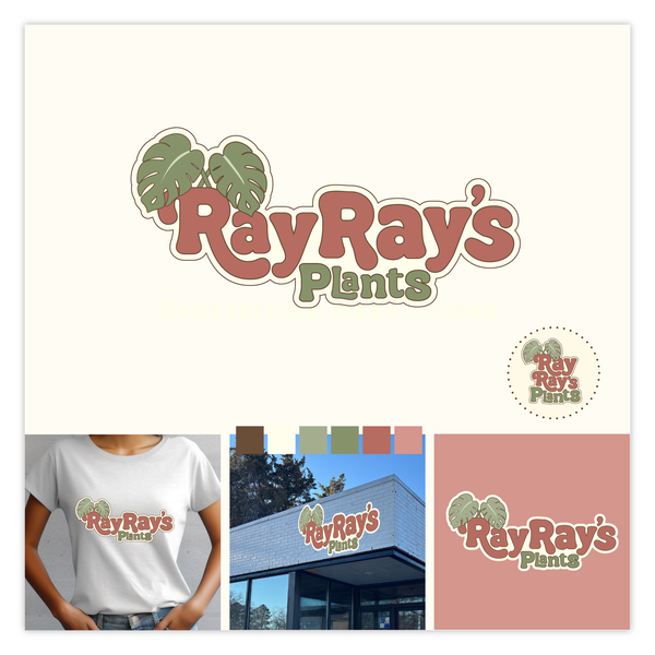 Eye-catching retro logo for plant retailer