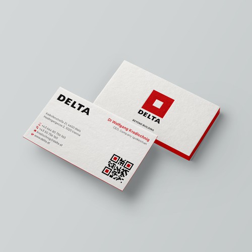 Diseño de DELTA Business Card Relaunch de Design"Glory"