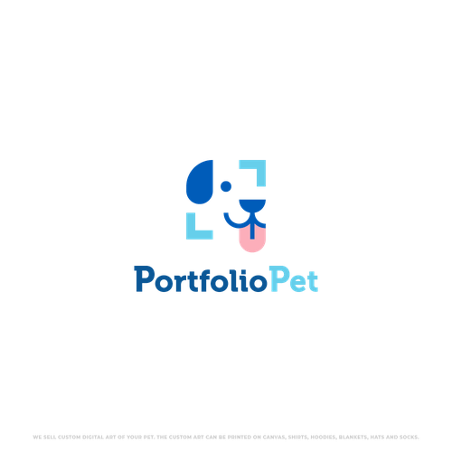 Design logo for custom made digital art of your furry friends- PortfolioPet Design by ObahOlah✅