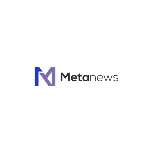 Design a logo for a web3 News platform called MetaNews Design by IZI_CREATIVE