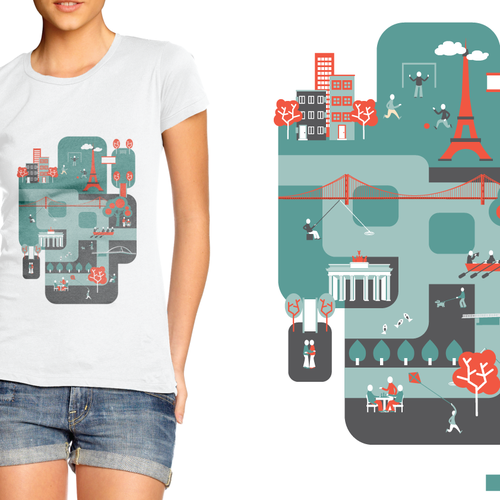 Create 99designs' Next Iconic Community T-shirt Diseño de GaladrielTheCat
