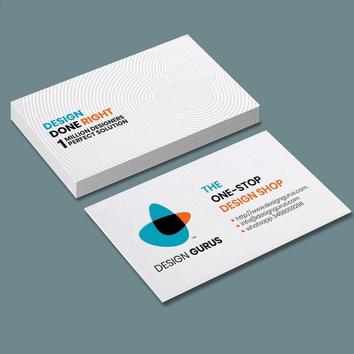 Business Card for DesignGurus.com Design by fastdesign86