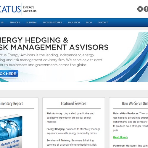 banner ad for Mercatus Energy Advisors  Design by Nicolet Media