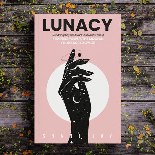 Beautiful nonfiction book cover design for a book about the moon & feminine energy aimed at women Design by Aaniyah.ahmed