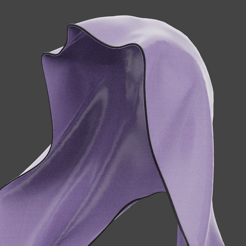 Sleek, modern 3D product rendering of head wrapping scarf. Design by Muzaena