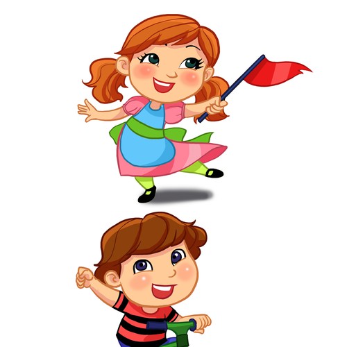 Create an interactive story telling set with board and characters Design von aven_parac