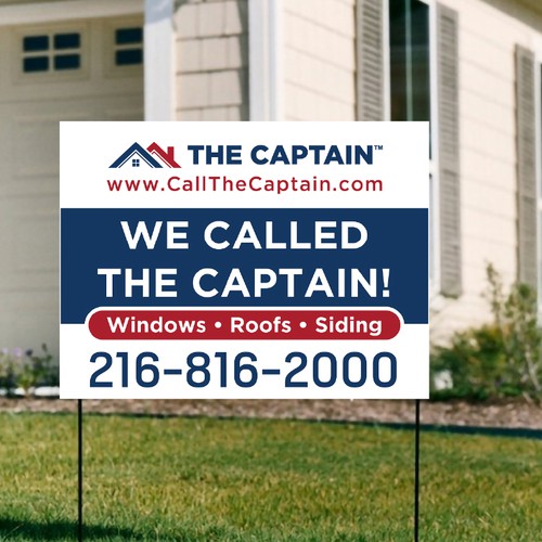 Yard Sign Design - We Called The Captain! Design von Shifat99d
