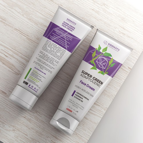 "Contemporary design for a herbal anti aging cream for global audience" Design by Dimario Moretti