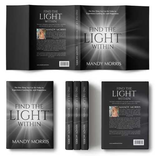 Book cover “find the light within” Design by Wizdizz