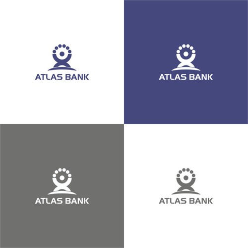 Logo for Atlas Online Bank. Design by mallarti