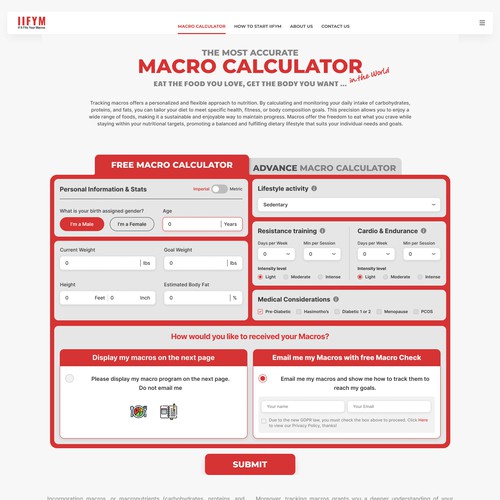 Landing page design contest entry by D. Jiang