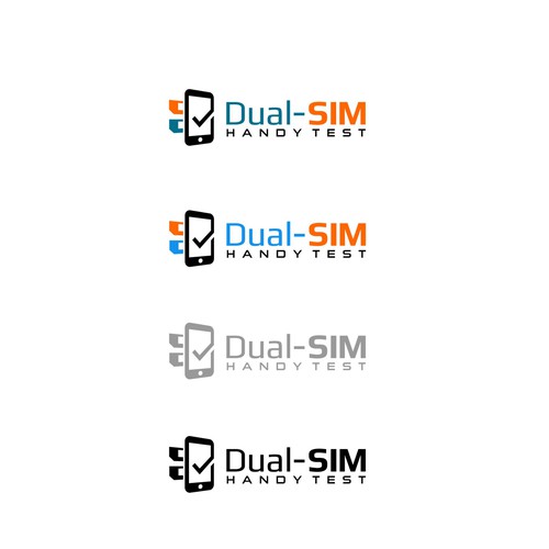 1 fresh logo for a website reviewing 2-SIM smartphones Design by HenDsign™