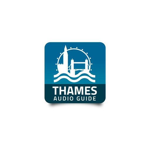 New logo for tourist audio guide of the Thames in London Design by RafaelErichsen™