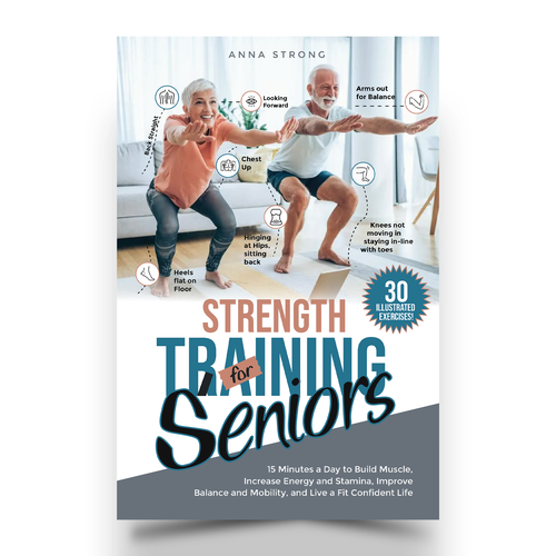 Fun, colorful strength training exercise book Design by ✨vijays~amazing✨