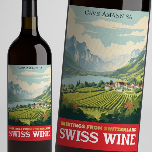 SWISS WINE for tourists Design by Windmill Designer™