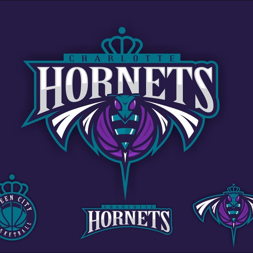 Community Contest: Create a logo for the revamped Charlotte Hornets! Design por dinoDesigns