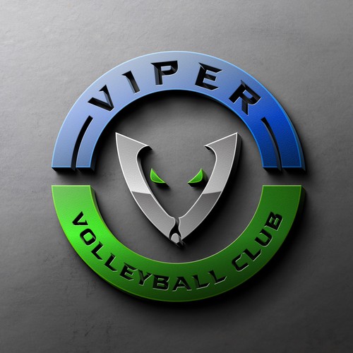 Design Club Volleyball logo - Viper volleyball di Artborg™