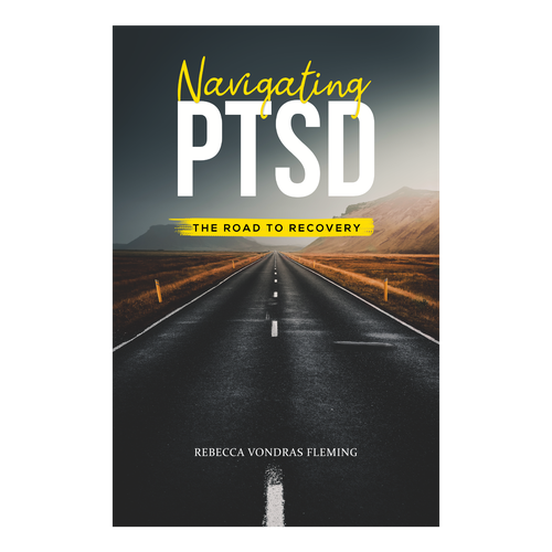 Design a book cover to grab attention for Navigating PTSD: The Road to Recovery Diseño de S.M.B