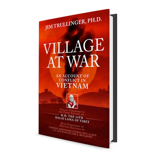 Cover for Third Edition of Classic Work on the Vietnam War. Special Foreword by H.H. the Dalai Lama. Design réalisé par Sam Art Studio