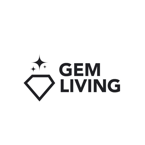 Geometrical, minimalist, modern brand design for Gem Living Design by UribeStudio