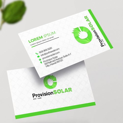 Solar Business Cards Design réalisé par Graphic Guy