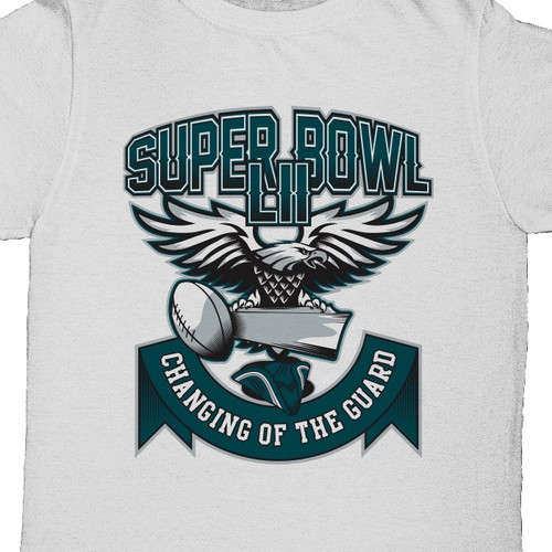 Super bowl t-shirt changing of the guard., T-shirt contest