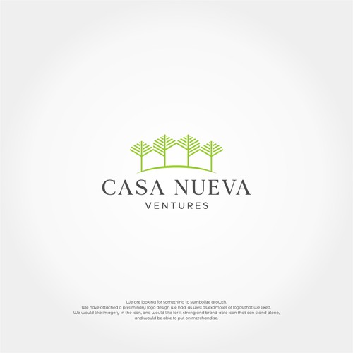 Real estate investing logo symbolizing growth Design by << NENTINEN >>