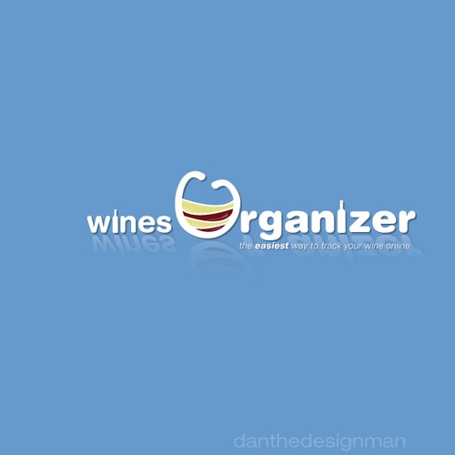 Wines Organizer website logo Design by dtdm