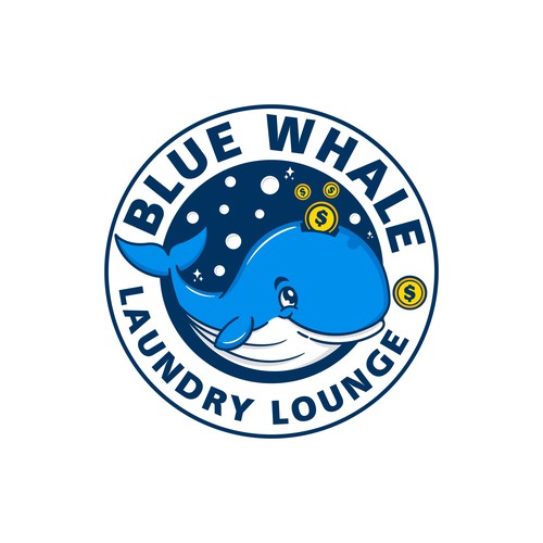 Unleash Your Creativity, Logo Design for "Blue Whale Laundry Lounge" Design by Riza S