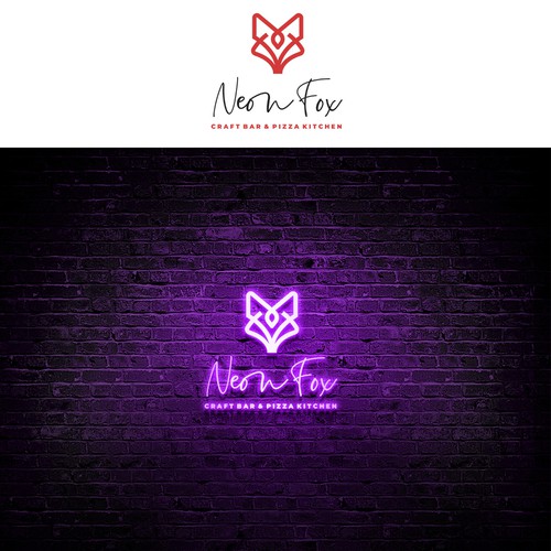 Neon Fox Design by Eduardo Borboa