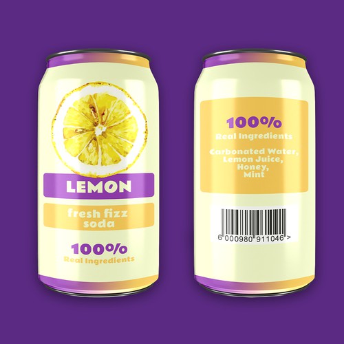 Fresh Fizz Soda Label Design by koteykka