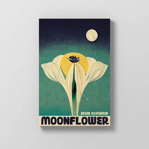 Moonflower - Poetry chapbook cover Design by Ethan Scott