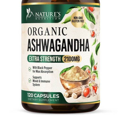 Ashwagandha Design Needed for Nature's Nutrition Design by UnderTheSea™