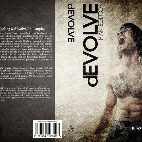 Book Cover Needed!!! Edgy, Masculine, Modern and Minimalistic for progressive self-help book for men Design by SilentRevolt