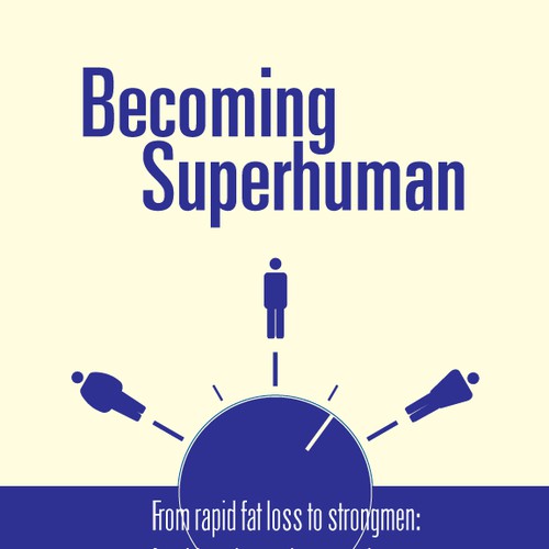 "Becoming Superhuman" Book Cover Diseño de ozium